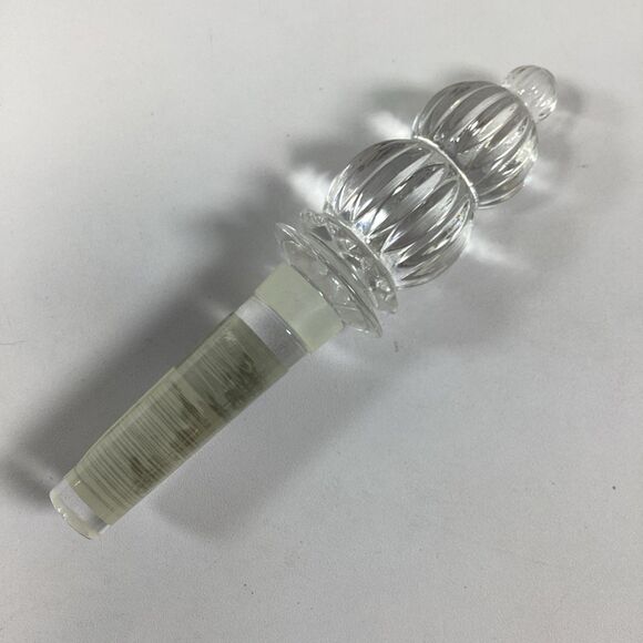 Mikasa Monterey Glass Bottle Stopper Elegant Finial Decanter Wine New In Box - Picture 10 of 12